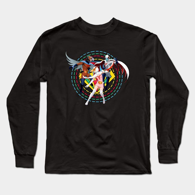 Battle Of The Planets - Japan Long Sleeve T-Shirt by Grindbising